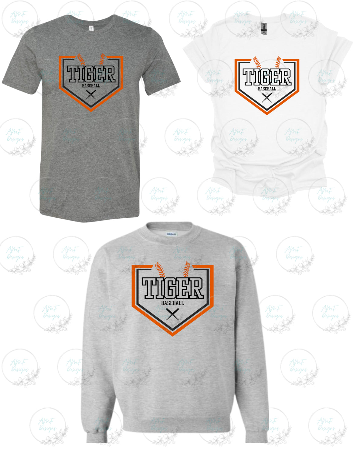 Tiger Baseball shirt Design #1