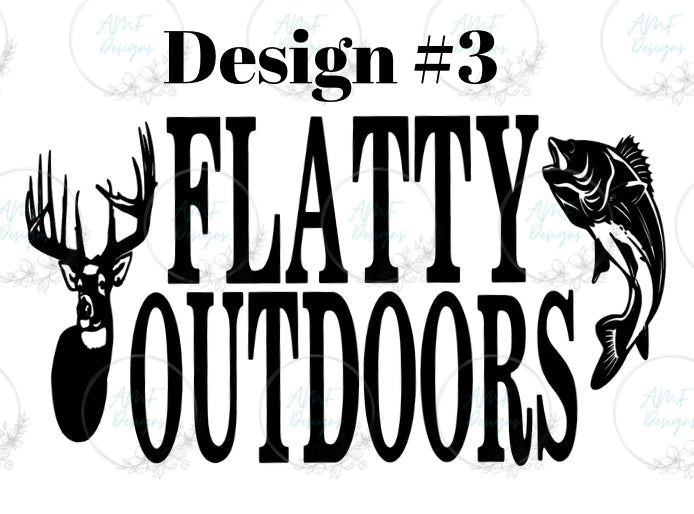 Adult OG Flatty Outdoors Design Crewneck