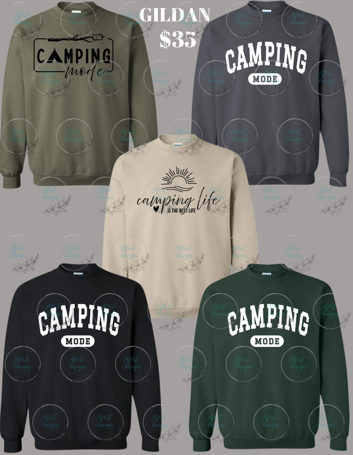 Adult Gildan Camping Mode shirt