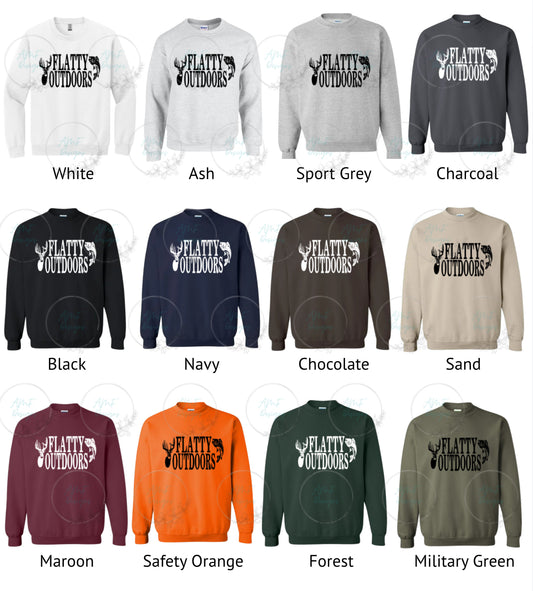 Adult OG Flatty Outdoors Design Crewneck