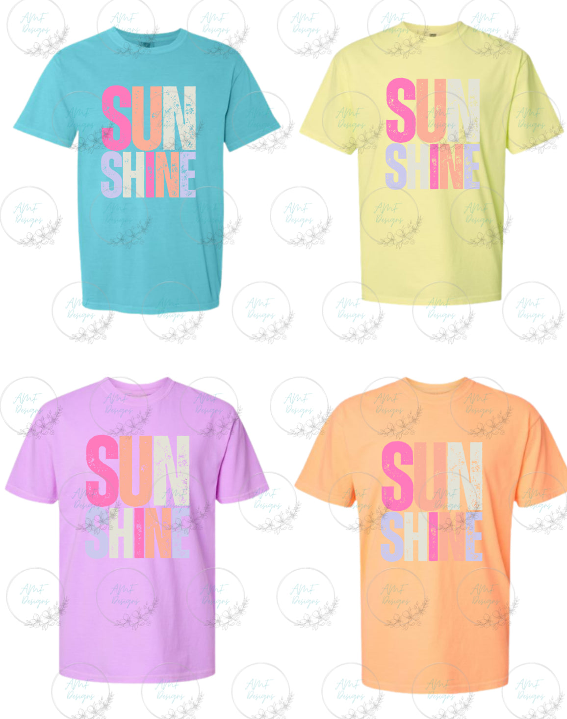 SUNSHINE on Comfort Colors tshirt