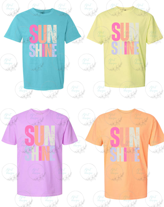 SUNSHINE on Comfort Colors tshirt