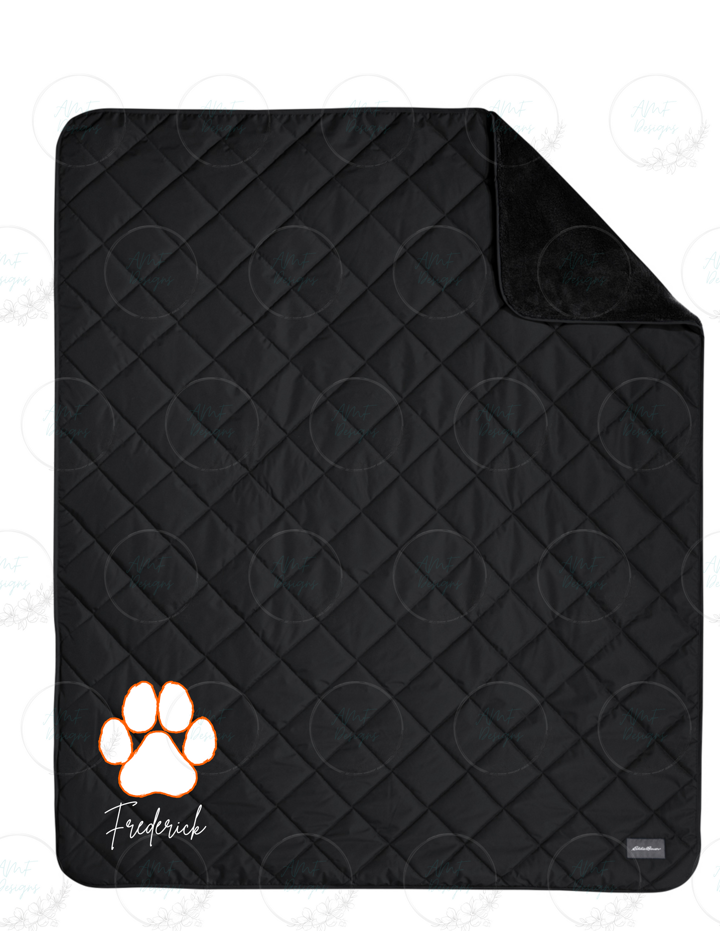 Personalized Tiger Eddie Bauer Quilted Insulated Fleece Blanket